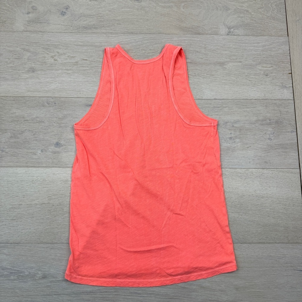 J. Crew Bright Coral Cotton Top - Picture 3 of 6